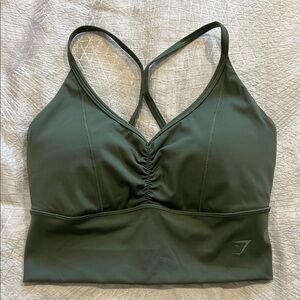 NWOT Gymshark Elevate Longline Sports Bra Green